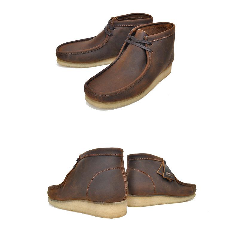 Clarks（クラークス） ワラビー ブーツ ビーズワックス レザー