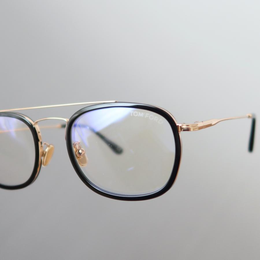 TOM FORD EYEWEAR メガネ トムフォード スクエア ゴールド メタル
