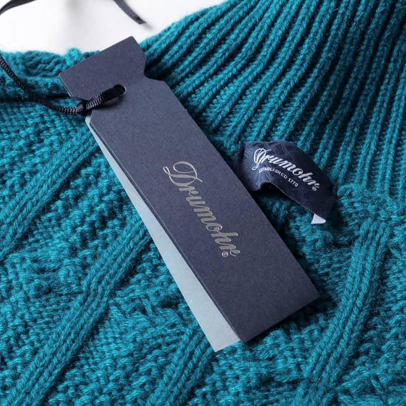 DRUMOHR（ドルモア） ケーブル編みカシミヤミドルゲージタートルネック