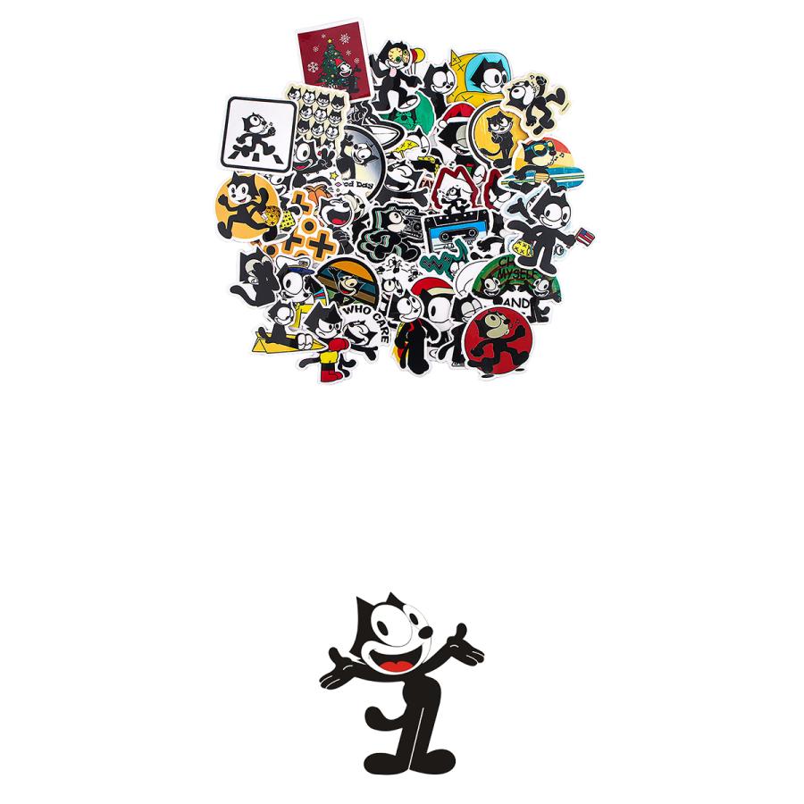 フィリックス・ザ・キャット ステッカー 43枚セット Felix the Cat 黒