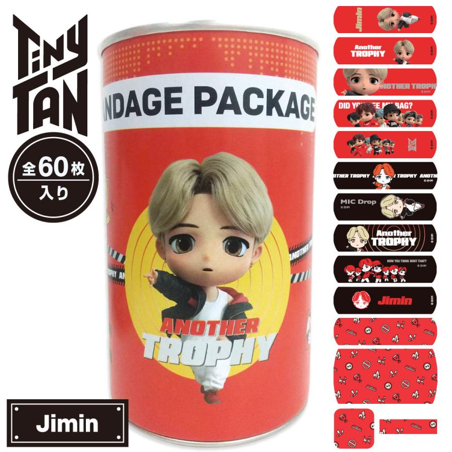 BTS 公式グッズ TinyTAN 缶入り ばんそうこう 絆創膏 60枚入 JIMIN