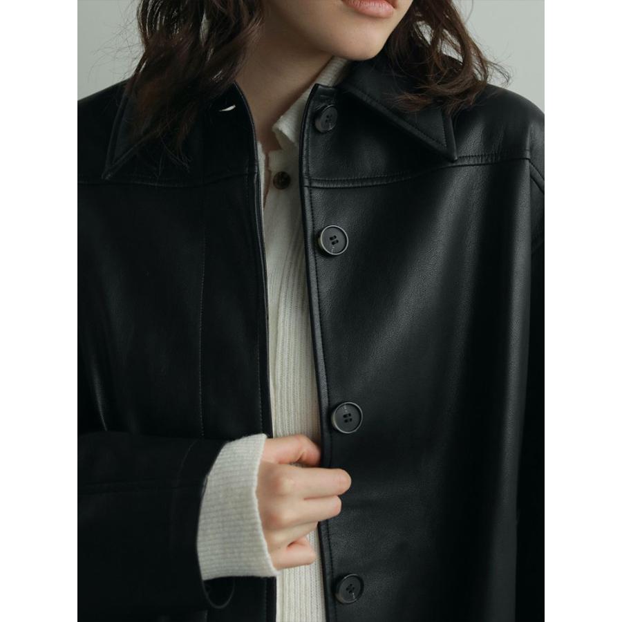 anuke（アンヌーク） 即日発送 Ecoleather Over Jacket 62520105