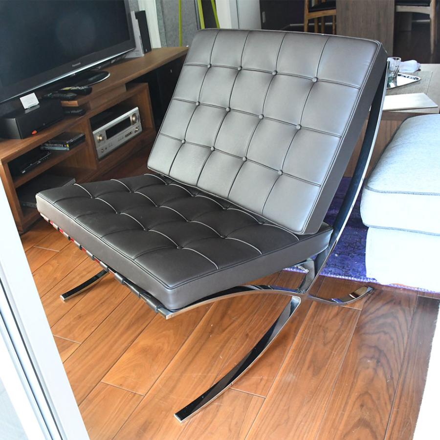 ミース・ファン・デル・ローエ 国内在庫 バルセロナチェア 1人掛ソファ