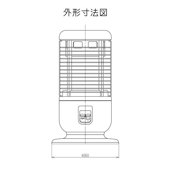 リンナイ（Rinnai） ガスストーブ R-1290VMS3(D) 都市ガス12A/13A用