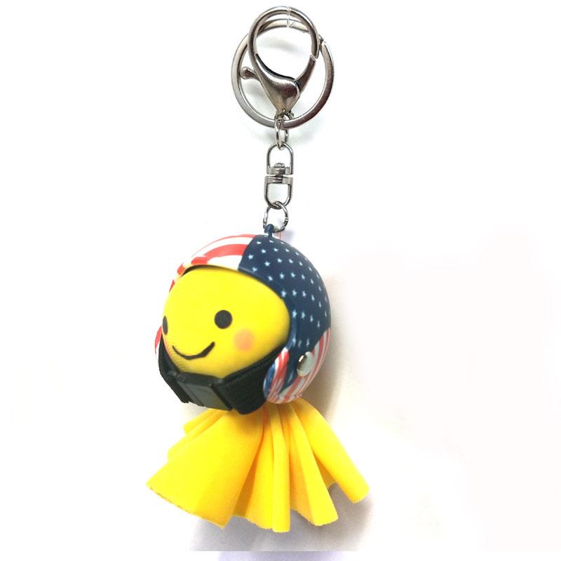 てるぼう＆ヘルメットキーホルダーセット『USA』 雨 梅雨 てるてる