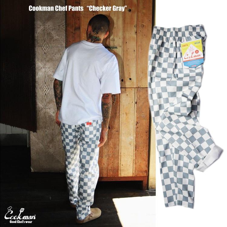 COOKMAN（クックマン） シェフパンツ Chef Pants Checker Gray