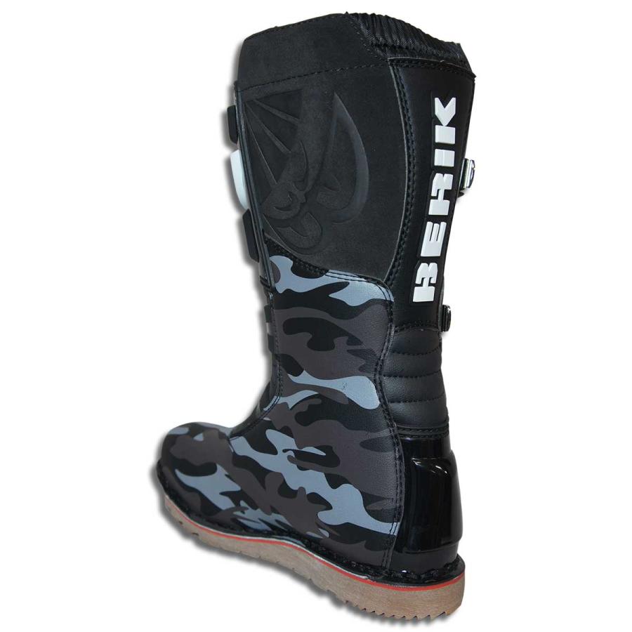 BERIK ベリックトライアルブーツ BOT-1221-BK CAMO OFFROAD BOOTS 林道