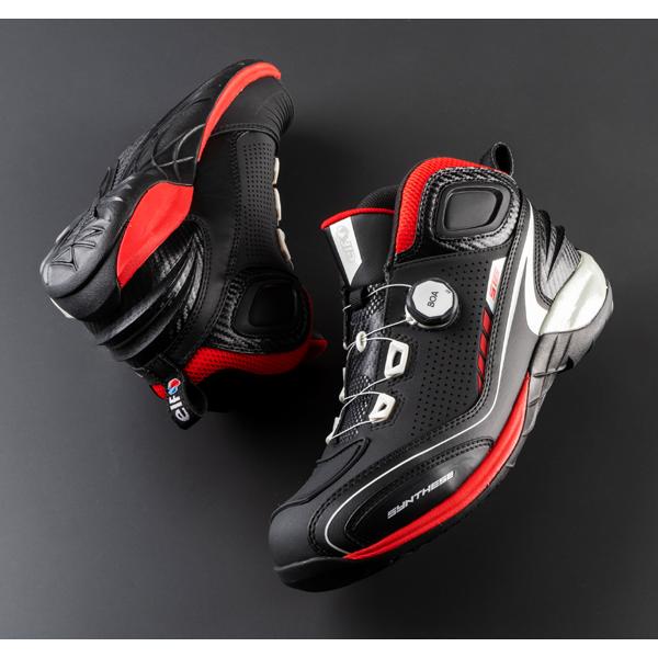 エルフ(elf) シンテーゼ16 ライディングシューズ（ブラック/ホワイト