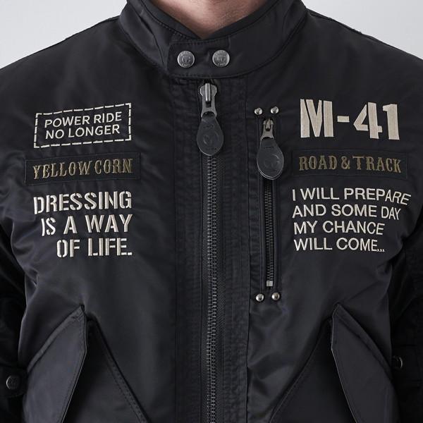 YeLLOW CORN（イエローコーン） YB-2302 ウインタージャケット BK/IV