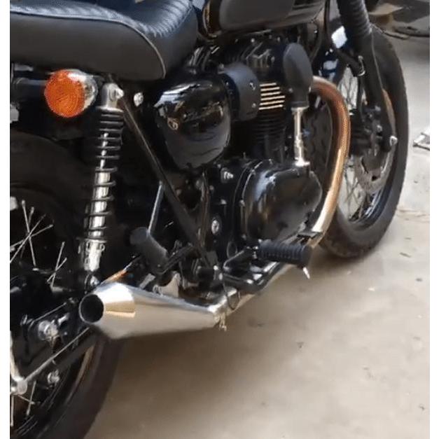 W650, W400 メガホン フルエキ マフラー MegaBrat オメガレーサー