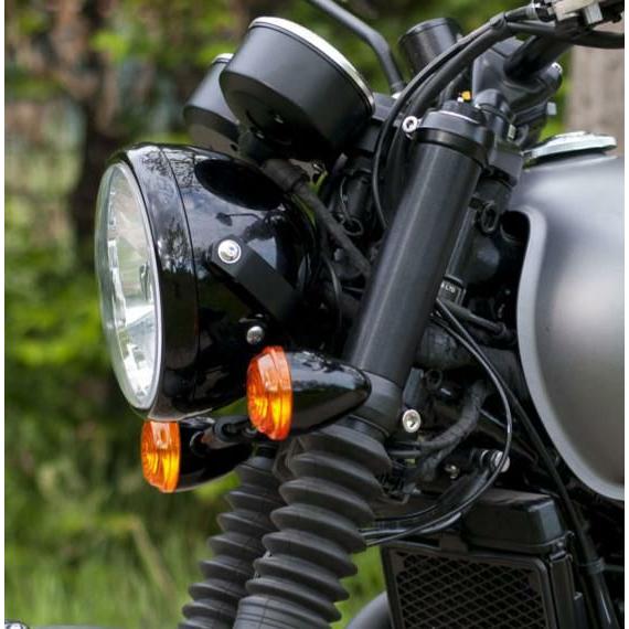 T100/T120 ヘッドライトステー＆レギュレーターブラケット シルバー