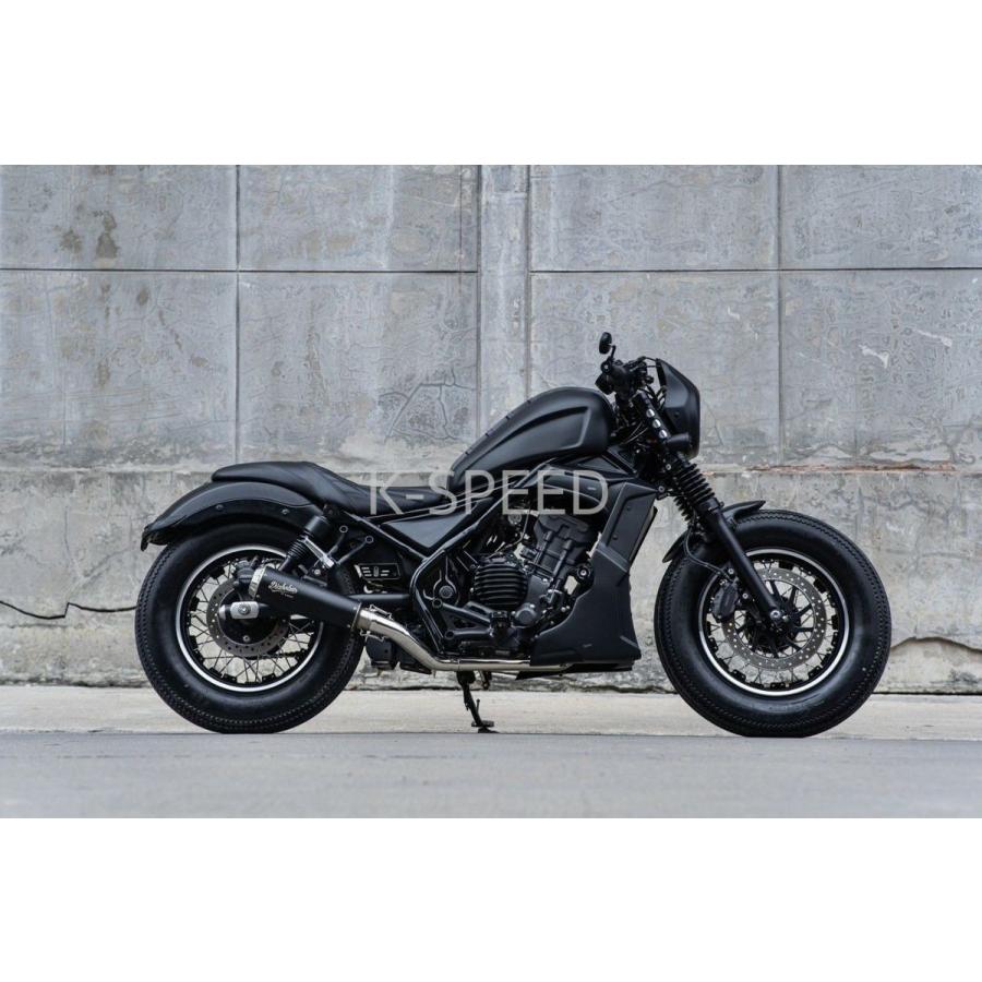 レブル250 フルエキゾーストマフラー Diabolus ステンレス/ブラック K