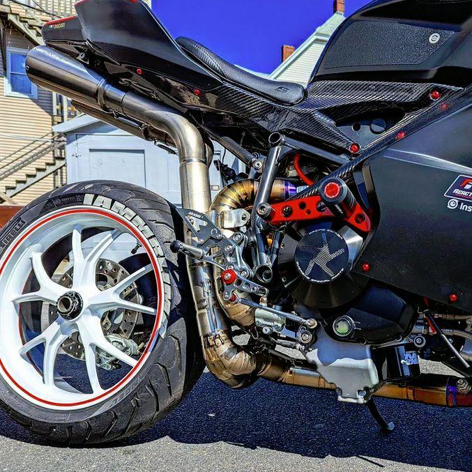 ドゥカティ 848 1098 1098R 1198 2007〜2011 フルエキ フルチタン