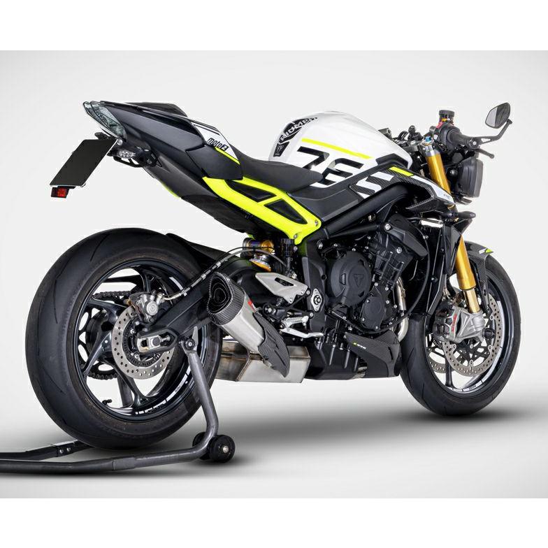 ストリートトリプル765 2023〜 マフラー フルエキゾースト Eマーク付き