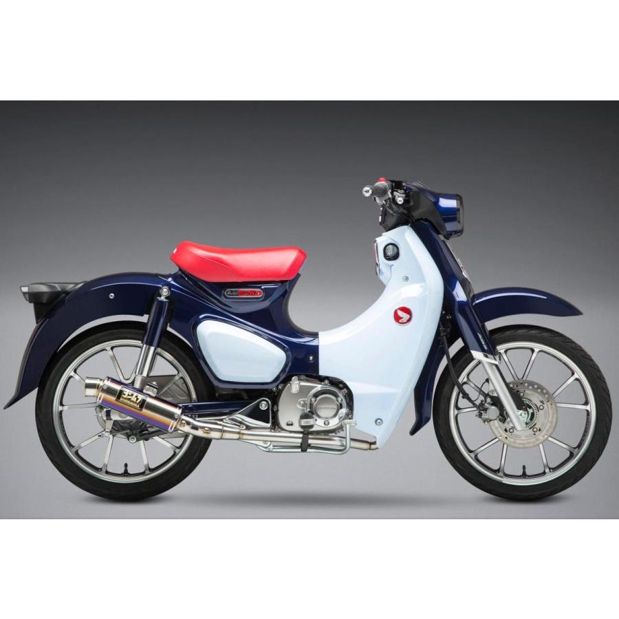 スーパーカブ C125 フルエキ GPマグナム マフラーチタンブルー レース