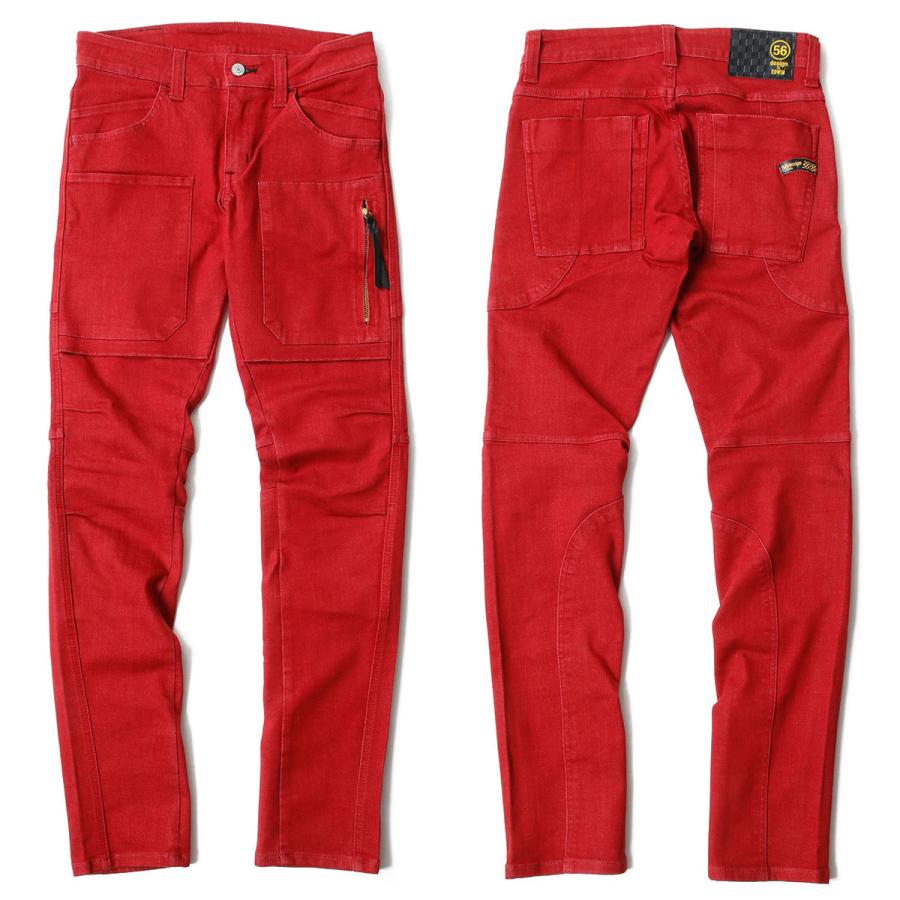 56デザイン エドウィン コラボ 3D フィット カーゴ パンツ バイク