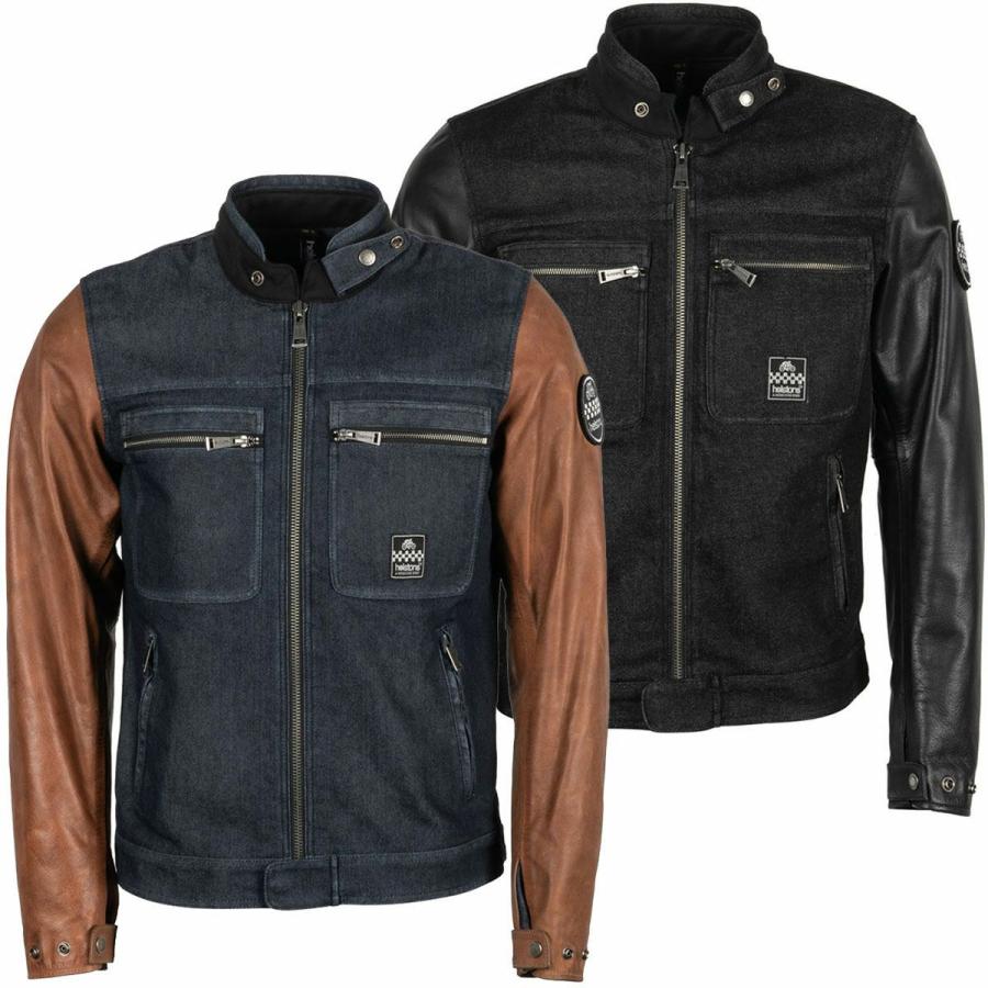 ヘルストン レザージャケット ウィンストン コットン バイク ウェア