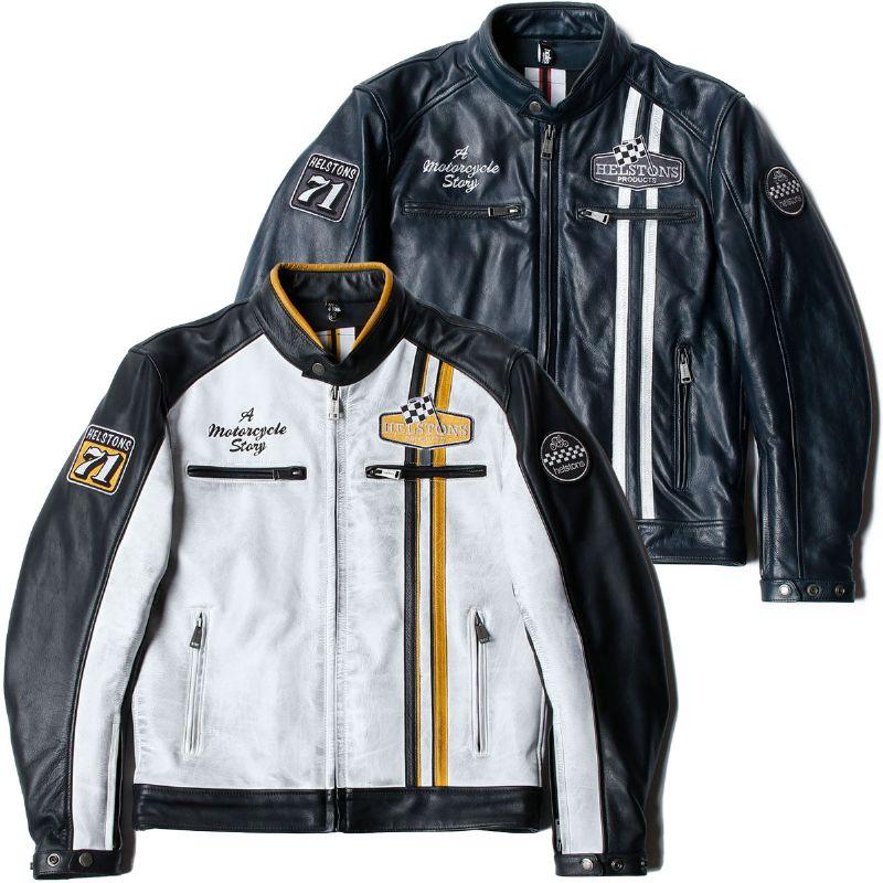 ヘルストン レザージャケット インディ レザー ジャケット バイク