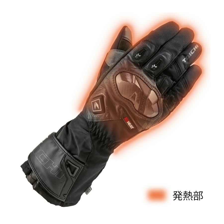 商品番号：16 TAICHI 電熱グローブ 黒/赤 バッテリーセット付き Amazon