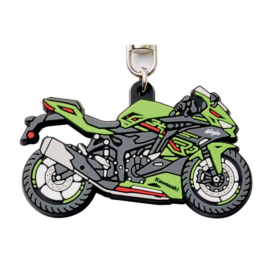 カワサキ（Kawasaki） 【ネコポス対応】KAWASAKI ラバーキーホルダー
