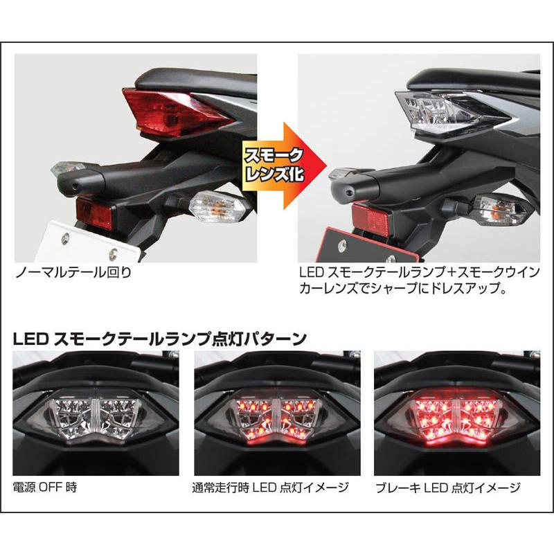 KITACO（キタコ） KITACO LED スモークテールランプASSY/Ninja250（13