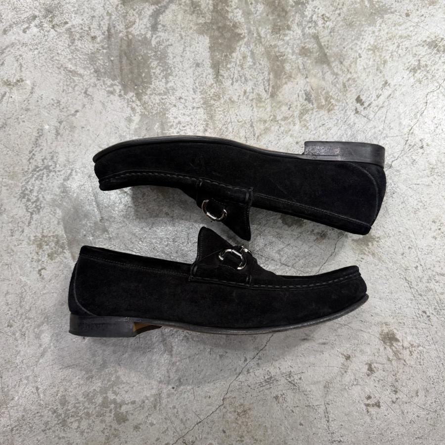 GUCCI（グッチ） ホースビット ローファー スエード レザー モカシン