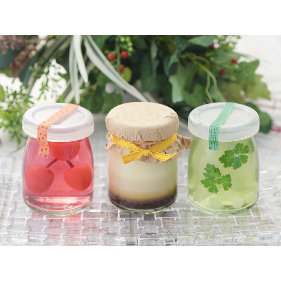 フタ付 プリンカップ 6個組 蓋付き デザートカップ プリン瓶 容器 瓶