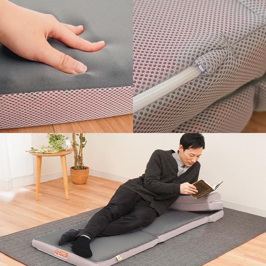 西川（nishikawa） ごろ寝マット 約60×180cm 高反発マットレス セミ