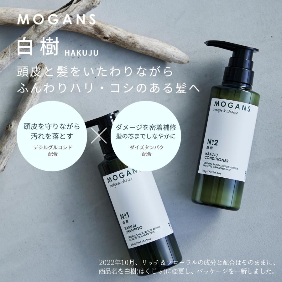 mogans（モーガンズ） トラベルセット シャンプー&コンディショナー 白