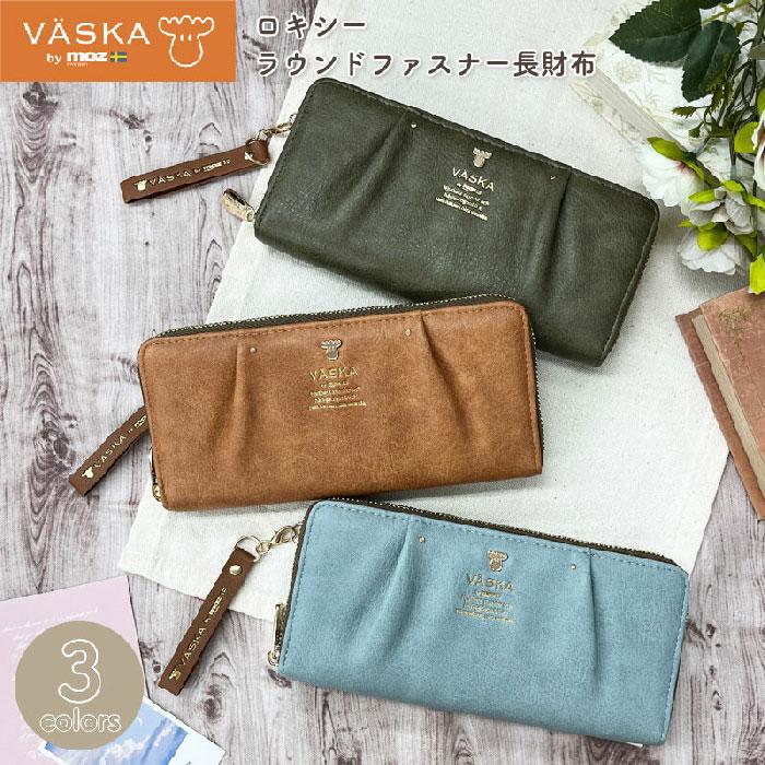 VASKA by moz ベスカバイモズ ロキシー ラウンドファスナー長財布 VS