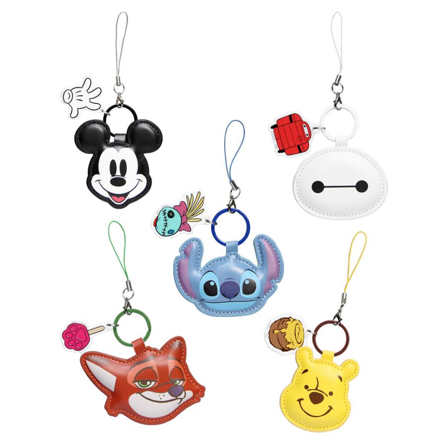 ディズニーキャラクター レザーストラップ 携帯ストラップ