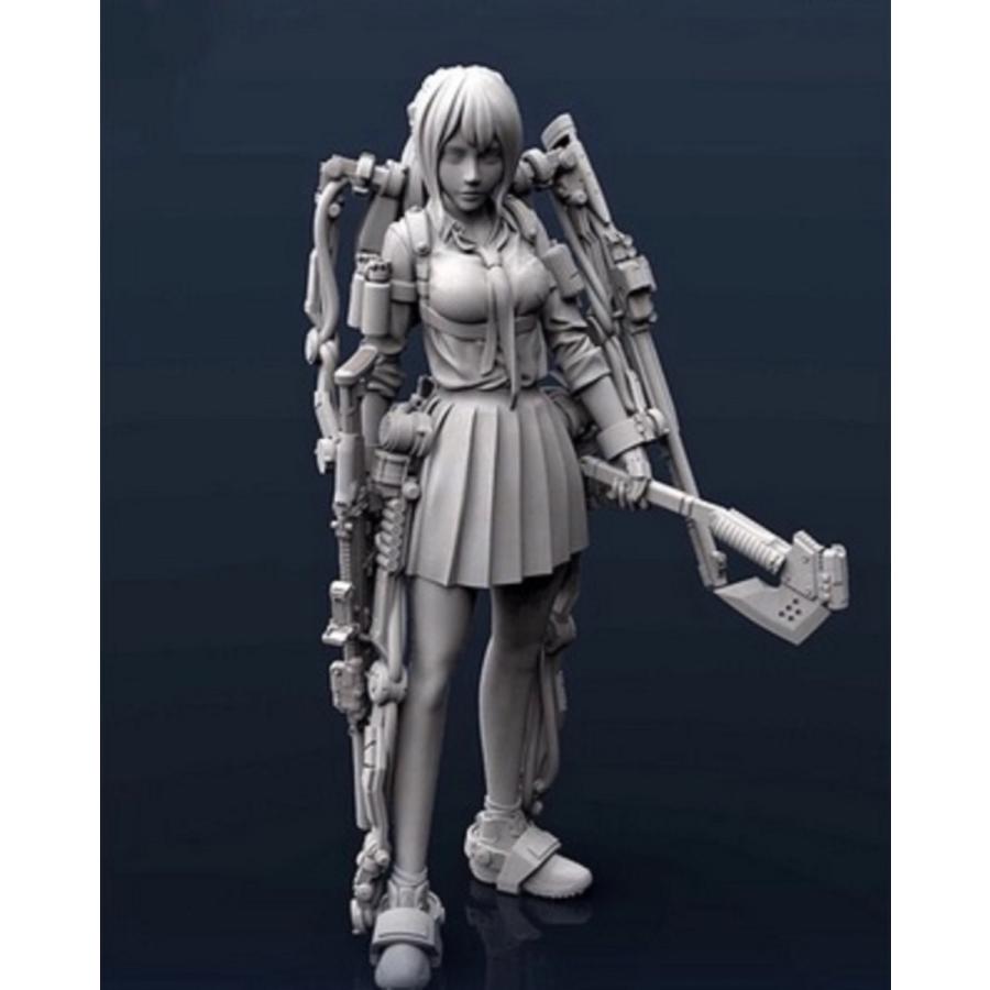 1/35 パワースーツを身に付けた盗賊団の美少女首領 未塗装 レジン製