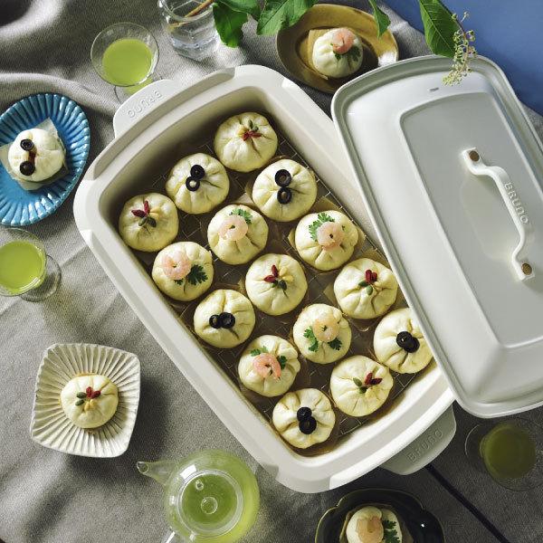 BRUNO（ブルーノ） ホットプレート 本体＋5種【レシピ＋たこ焼きピック