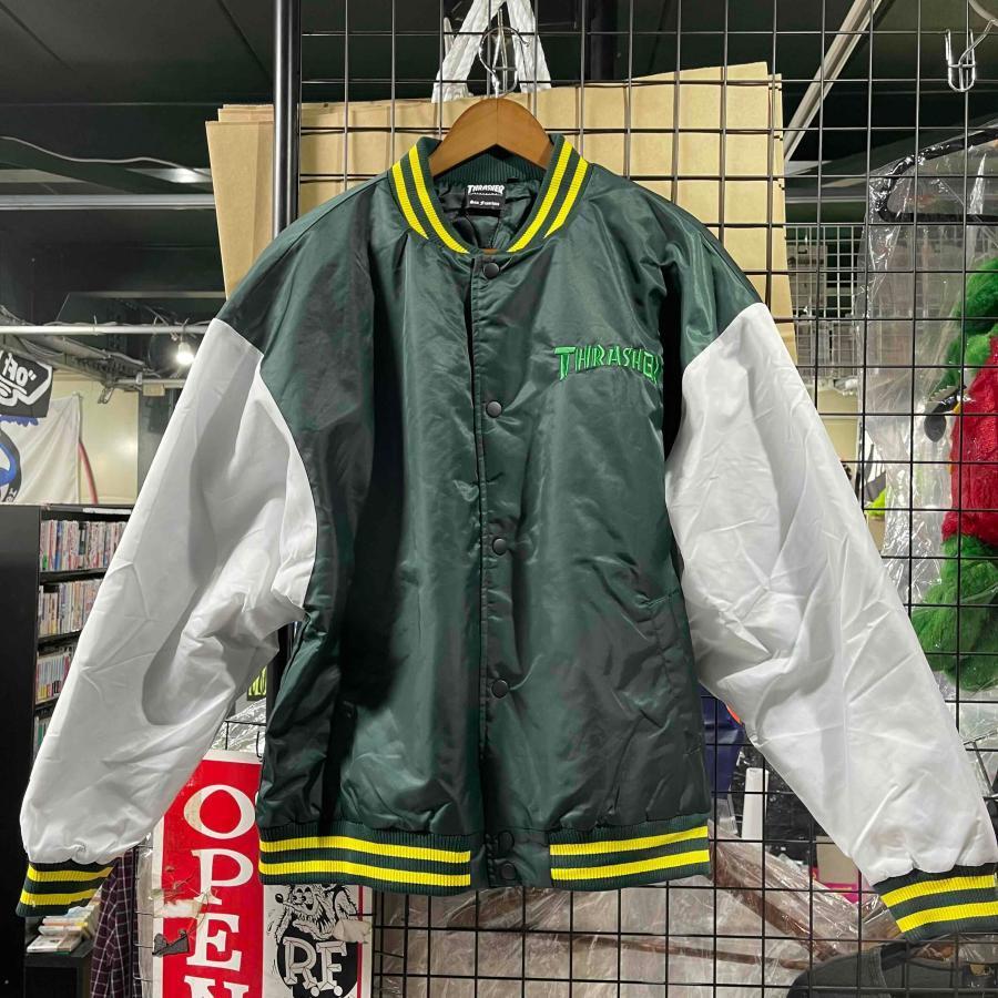 THRASHER（スラッシャー） THRASHER STADIUM JKT GRN スタジャン