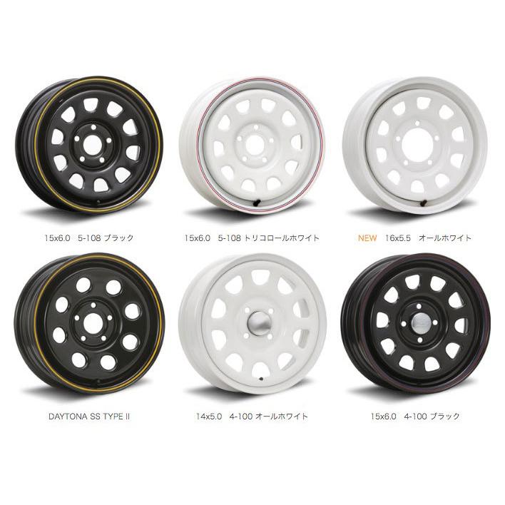 MLJ デイトナSS DAYTONA SS 15インチ 6.0J 30 5-108 TRICOLORE WHITE