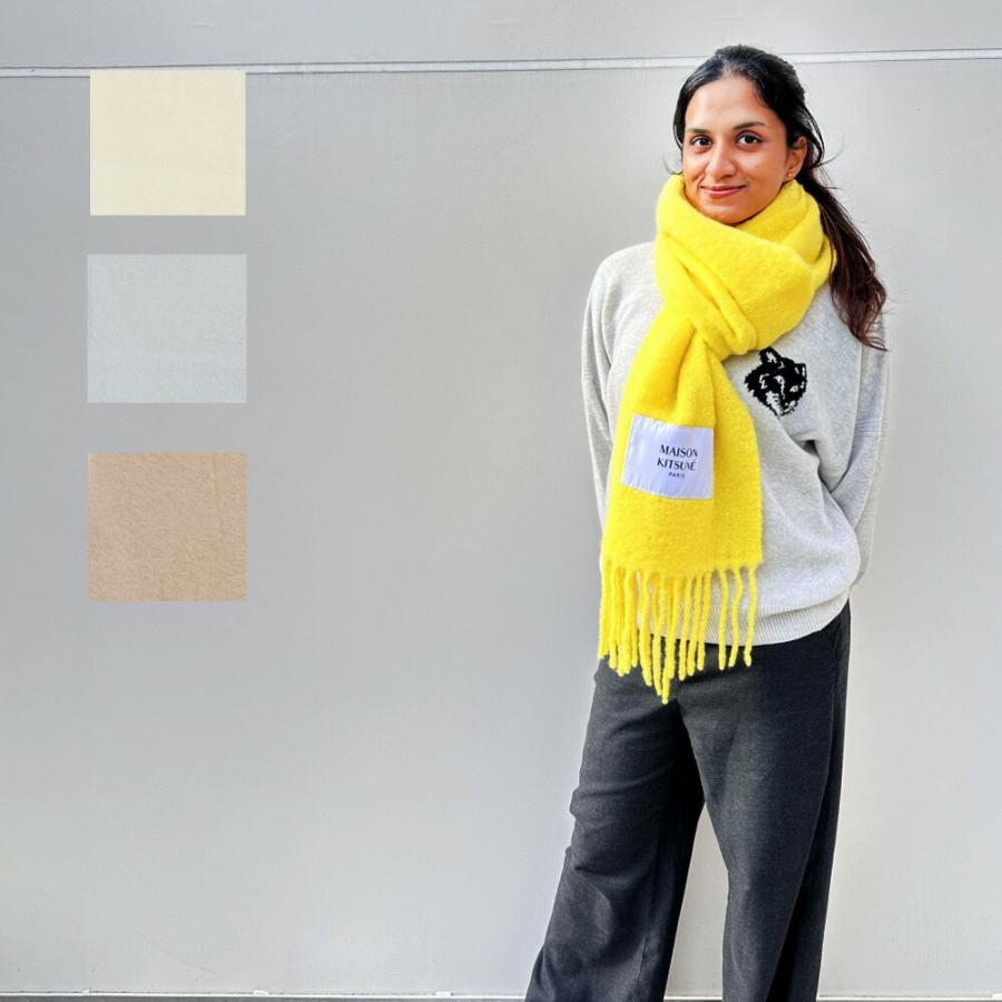 MAISON KITSUNE メゾンキツネ マフラー ストール BABY ALPACA PLAIN