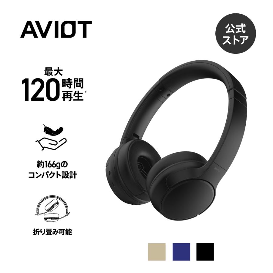 AVIOT AVIOT WA-G1 ワイヤレスヘッドホン bluetooth 最大120時間再生