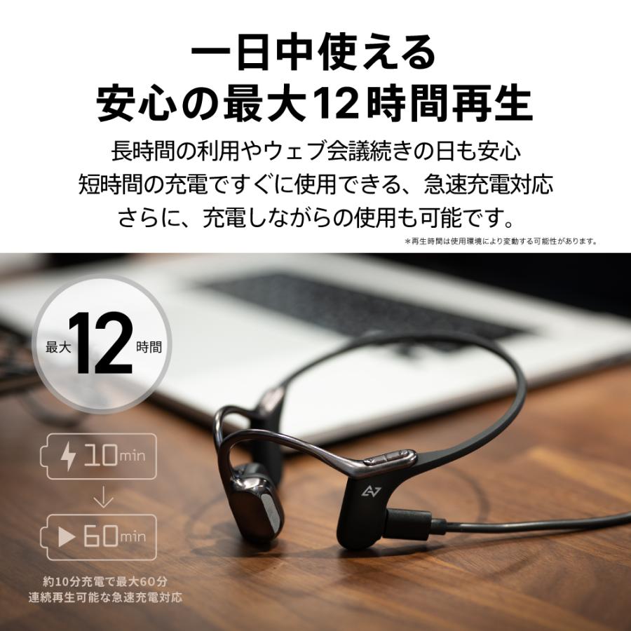 AVIOT AVIOT WB-E1M 指向性ECMブームマイク付き 骨伝導 イヤホン