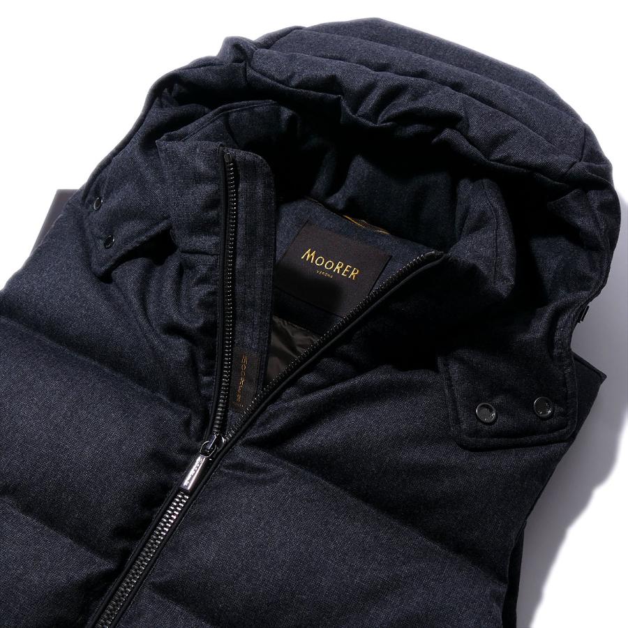 MOORER（ムーレー） ウールフランネルダウンベスト イタリア製 MOORER