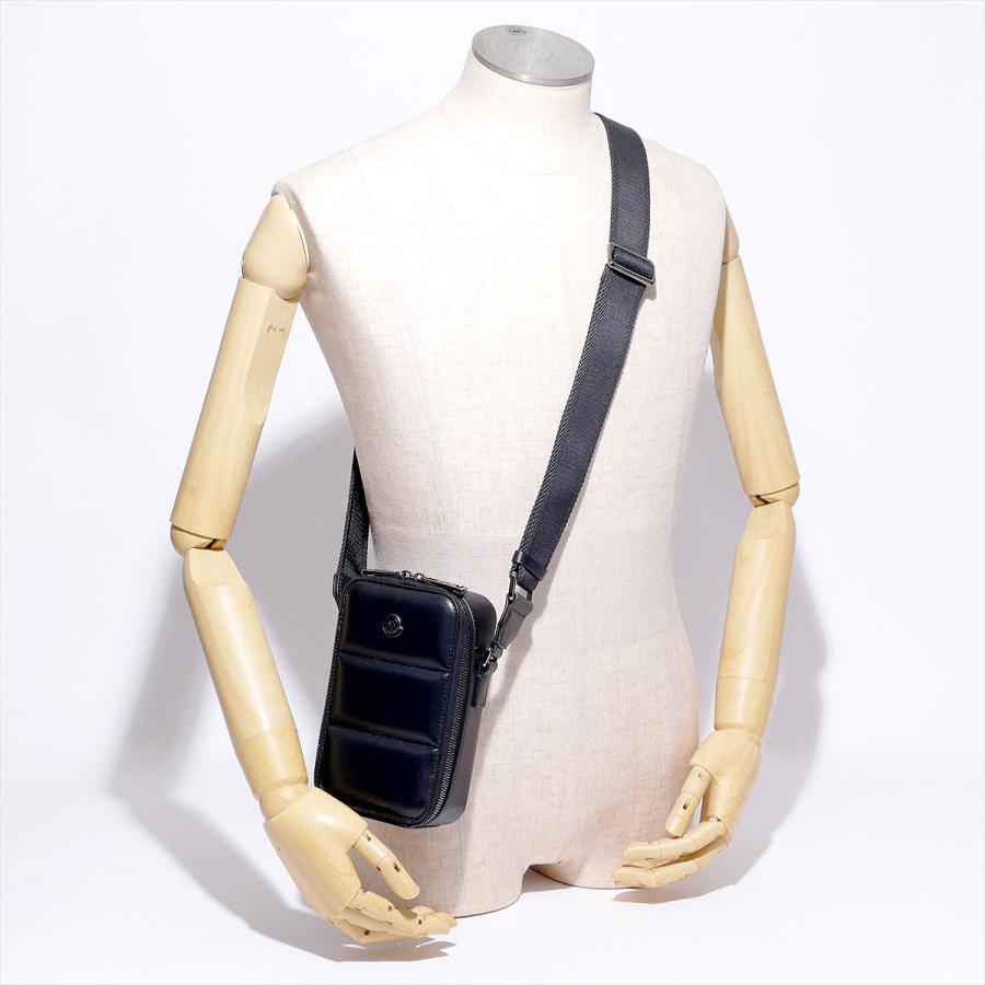 MONCLER（モンクレール） 本革クロスボディバッグ 5L00002 999ブラック