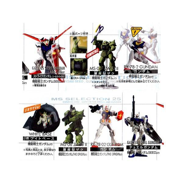 ガンダム HGシリーズ 機動戦士ガンダム MSセレクション25 全7種