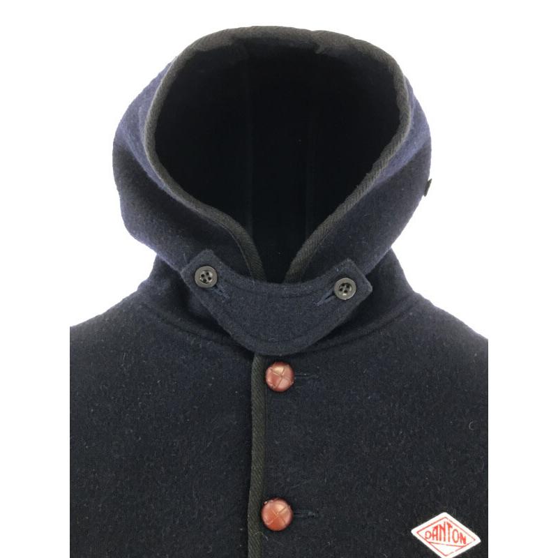 Danton（ダントン） ウールモッサシングルフードコート ネイビー 38