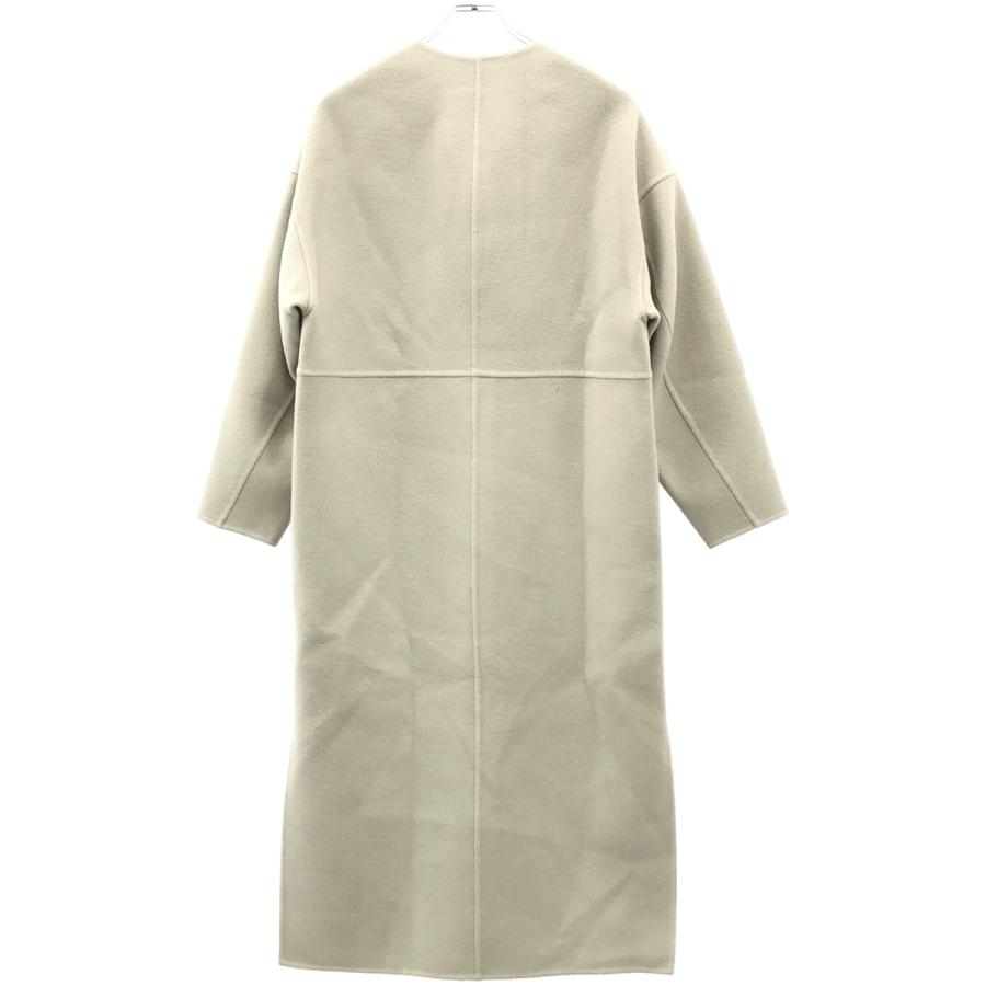 DRAWER（ドゥロワー） 21AW ウールケヌキロングノーカラーコート 6525