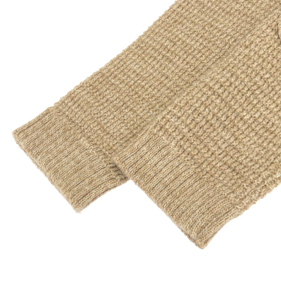 maillot（マイヨ） エルボーパッチワッフルニットカーディガン MAK