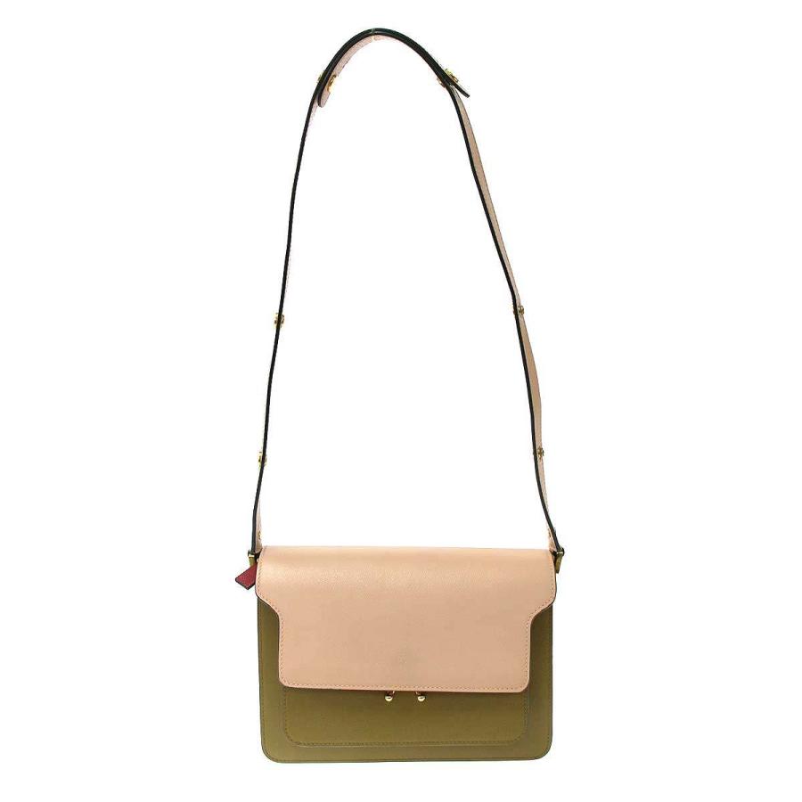 MARNI（マルニ） Trunk Bag トランク レザーショルダーバッグ ミックス