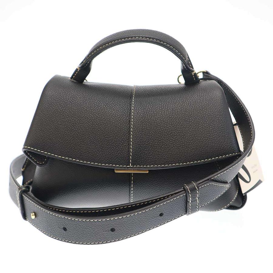 POLENE（ポレーヌ） Mokki Mini レザーショルダーバッグ ブラック