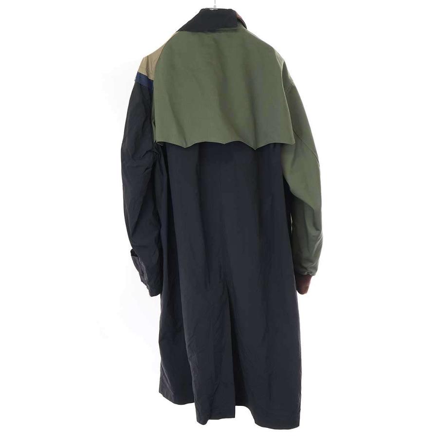 COLUR kolor カラー 22SS ドッキングデザインナイロンステンカラー