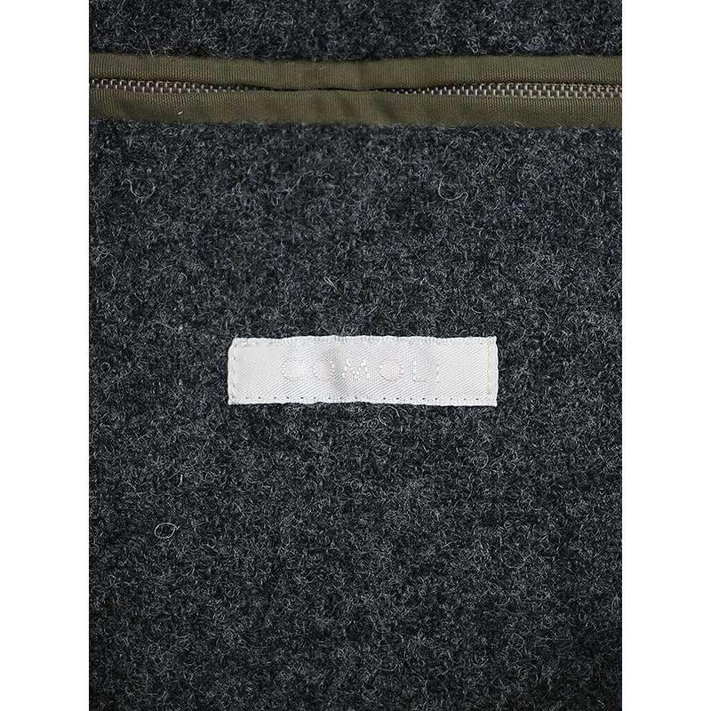 COMOLI コモリ 19AW フーデッドコート カーキ 2 Q03-04012