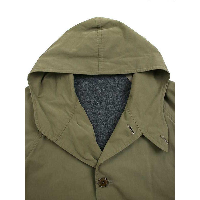 COMOLI コモリ 19AW フーデッドコート カーキ 2 Q03-04012