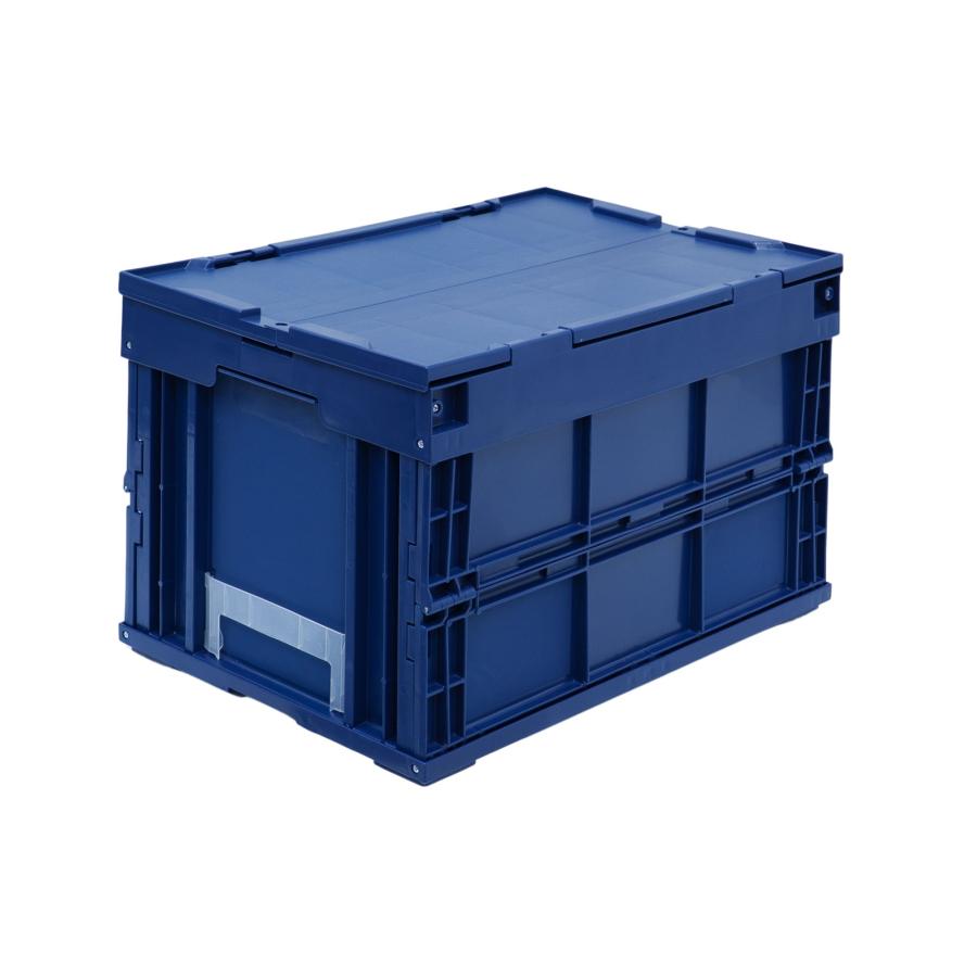 松本産業 折りたたみコンテナ フタ付き 50L ネイビー ( F50N ) カード